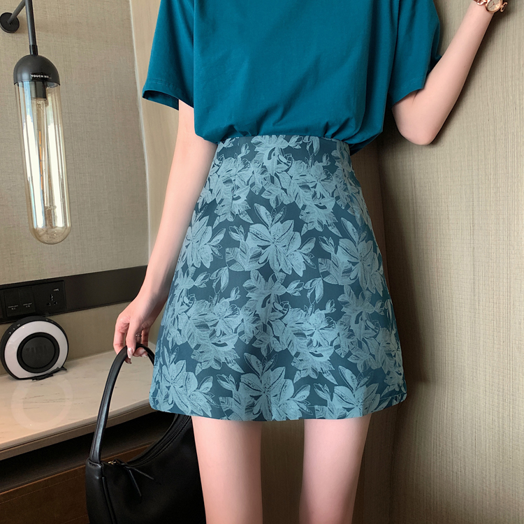 [Mã FASHIONXANH194 giảm 10K đơn 50K] Chân váy chữ A lưng cao kiểu dáng thời trang cho nữ
